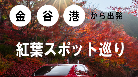 金谷港から出発紅葉コース